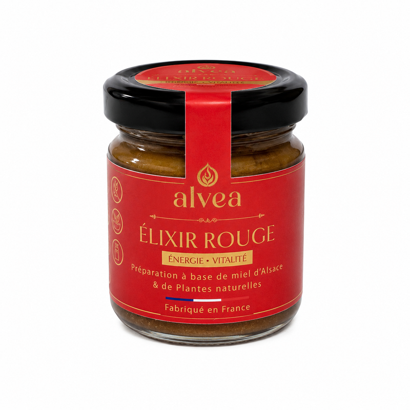 Rouge Mini — Vitalité et Énergie au Miel d’Alsace IGP | Complément Naturel 50g