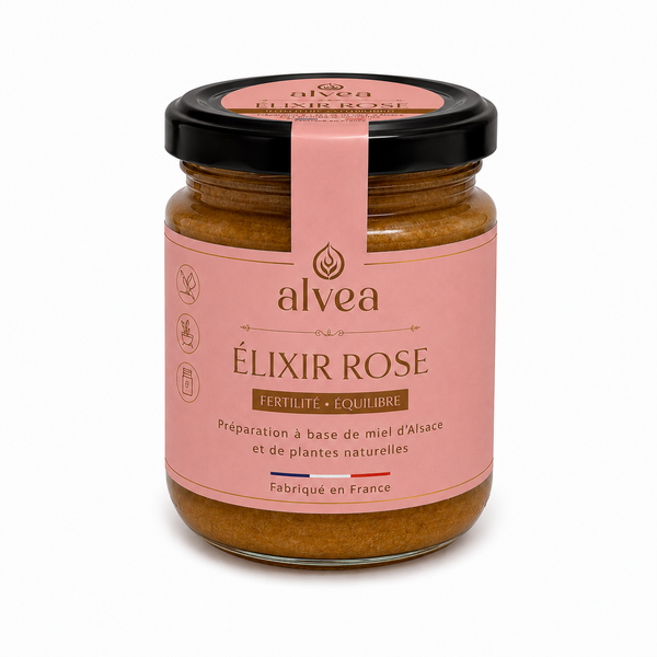 Rose — Équilibre & Fertilité au Miel d’Alsace IGP | Complément Naturel 200g